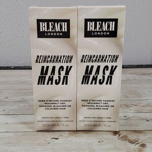 NEW Bleach London Reincarnation Mask Large Sz 200ml Super Conditioner 2 Bottles